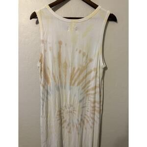 Thread‎ Supply Dress Womens XL Blue Sleeveless Tie Dye Casual Boho Comfy